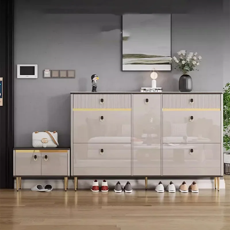 

Luxury Large Shoe Rack Organizer Vertical Entrance Hall Shoe Cabinet Space Saving Schoenen Opbergsysteem Hallway Furniture
