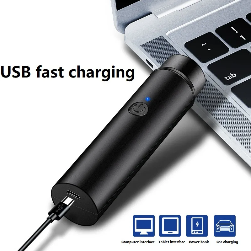 Épilateur électrique portable pour homme et femme, rasoir aste par USB, outil de rasage de barbier, machine de voyage, rasoir lavé en voiture,