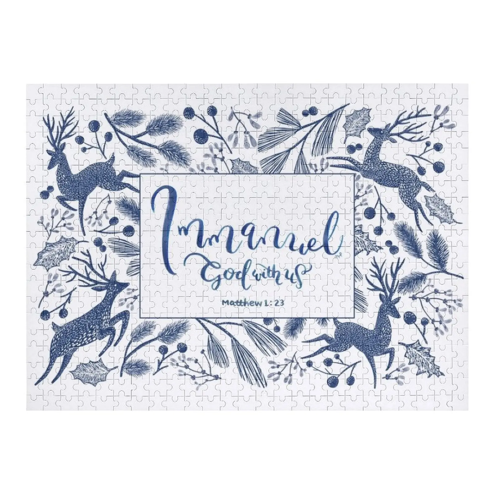 

Immanuel - Matthew 1:23 - Christmas Jigsaw Puzzle Custom Gift Custom Jigsaw Puzzle