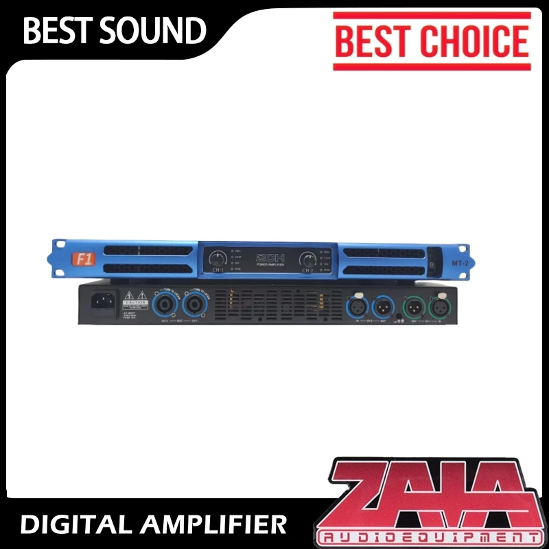 

1U Power Amplifier Dual-Channel Professional Digital Power Amplifier Home Theater Subwoofer DJ Stage Room Karaoke