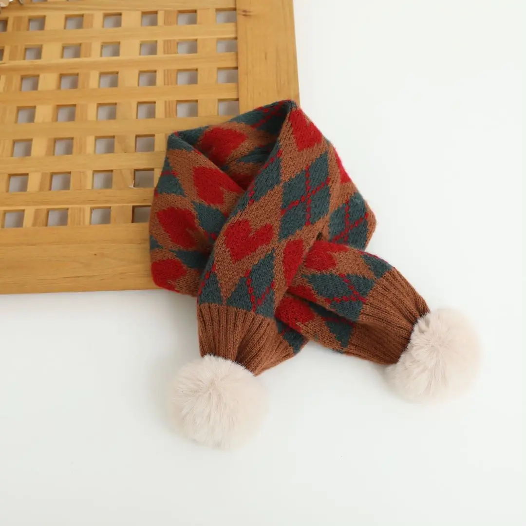 أطفال شتاء دافئ وشاح الكرتون الحيوان نمط لينة الجلد ودية الرقبة أدفأ دافئ وشاح من الصوف للأطفال ملابس داخلية وخارجية