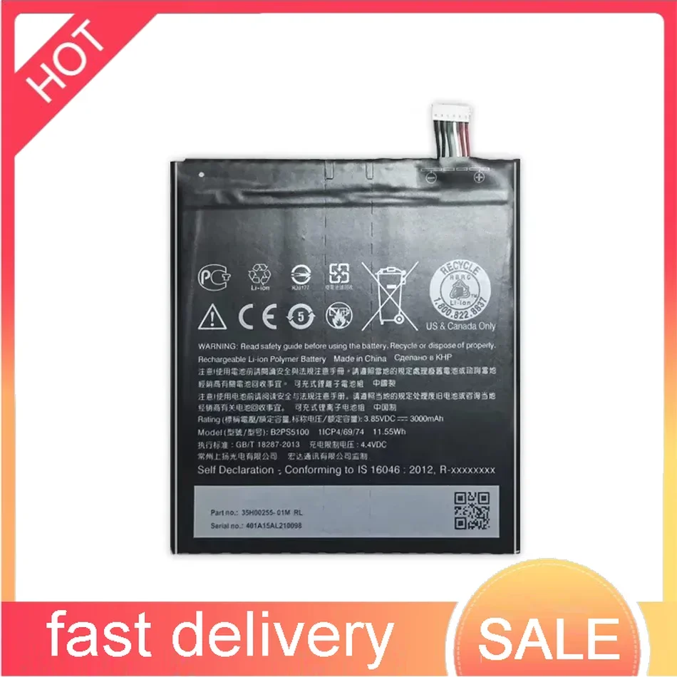 3000mah B2ps5100 Battery for Htc One X9 Dual X9e E56ml X9u Desire 10 Pro 10Pro Batteria + Free Tools