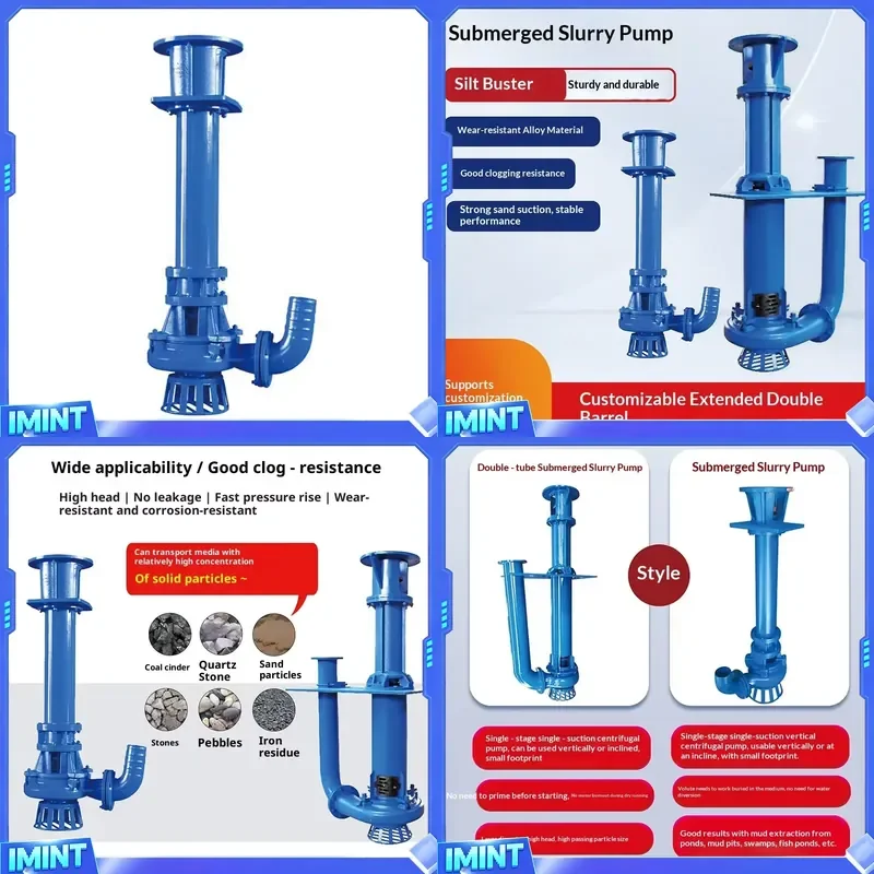 YZ Vertical Sand Sewage Discharge Blockage High-chromium Alloy Corrosion-resistant Long Single Double Pipe Slurry Pump Model