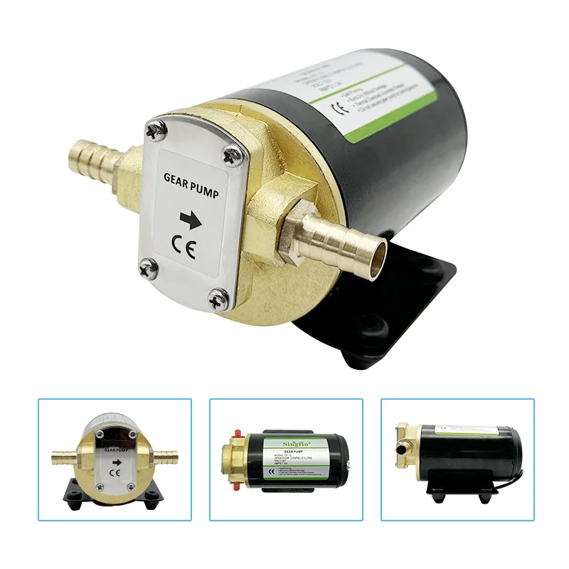 Singflo FP-12 12V Gear Pump 12 LPM 3.2 GPM Self-Priming Oil Water Pump - Image 5