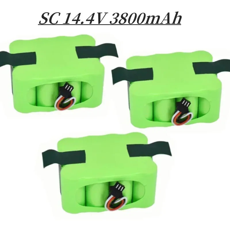 14,4 V Ni-Mh SC Akku 3800mAh für KV8 XR210 XR510 XR210A XR210B XR510B XR510C Staubsauger kehren Robot