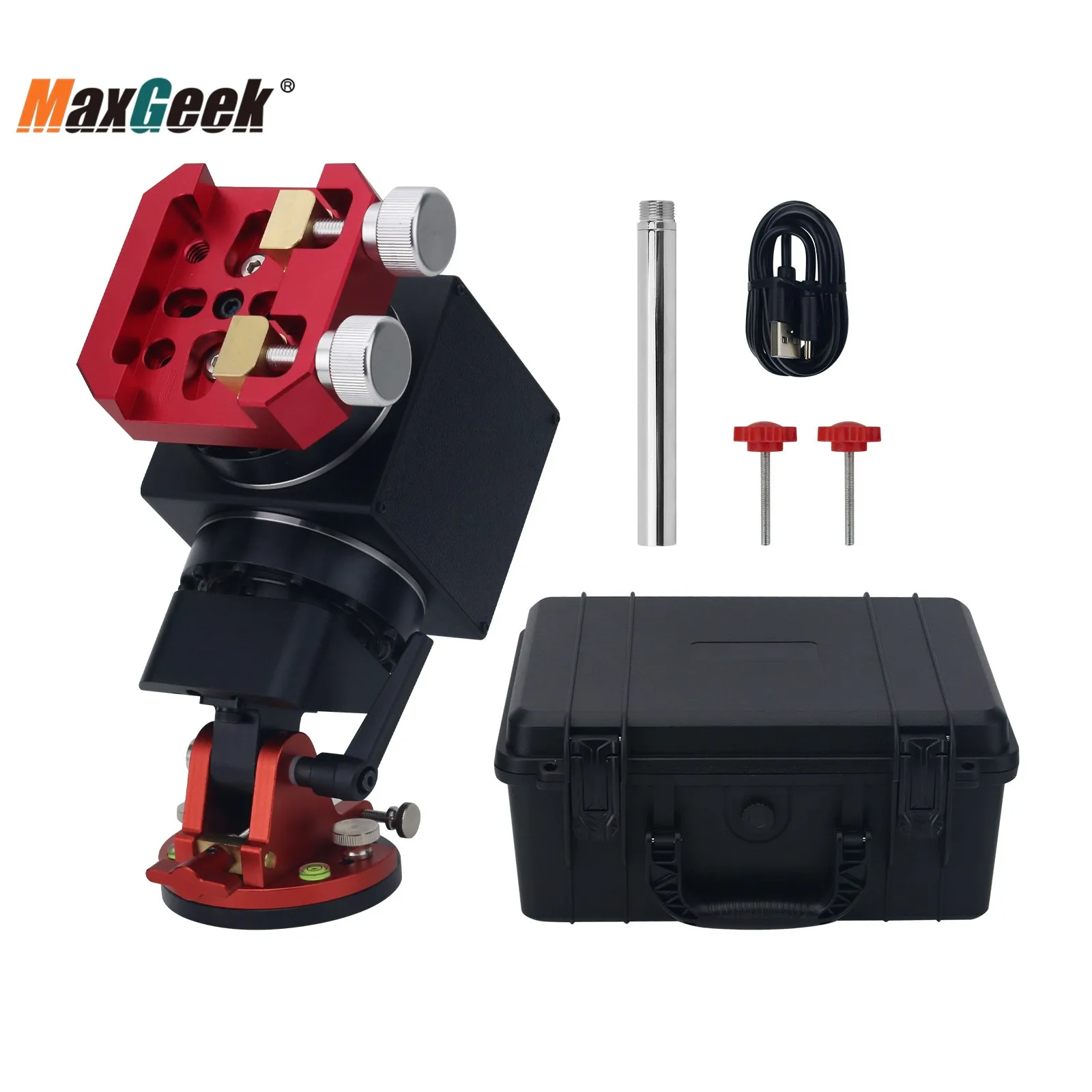 teseek Dual-axis 17 Harmonic Equatorial Mount 13.5KG Load Capacity with Metal Shell and Electromagnetic Brake