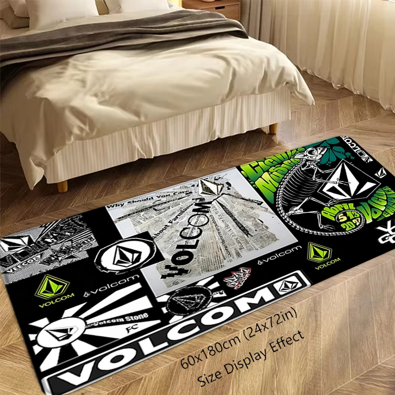 Floor Mat Non-slip Foot Rug for Entryway V-Volcom Hallway Carpet Kitchen Water Adsorbed Rugs Fluffy Bedside Mats Home Decoration