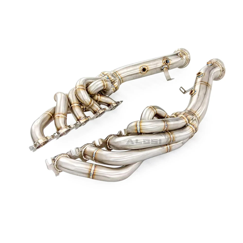 High quality exhaust manifold suitable for Lamborghini Huracán STO 5.2 2020-2025 performance straight through exhaust manifold