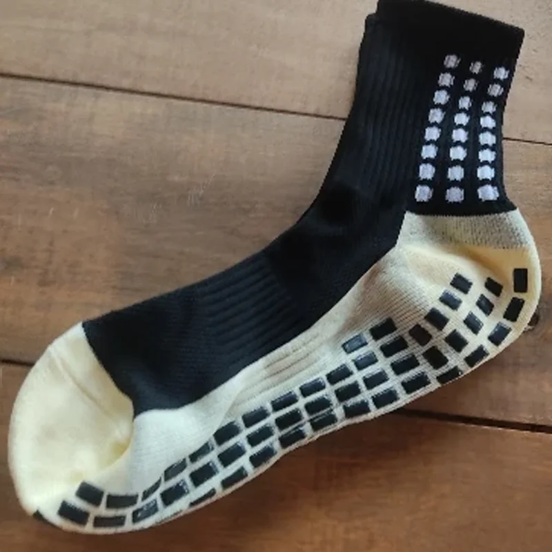 Chaussettes de football anti-ald pour hommes et femmes, chaussettes hautes au genou, serviette épaissie, film de friction carré, sports de plein air, football, yoga, pied astronomique