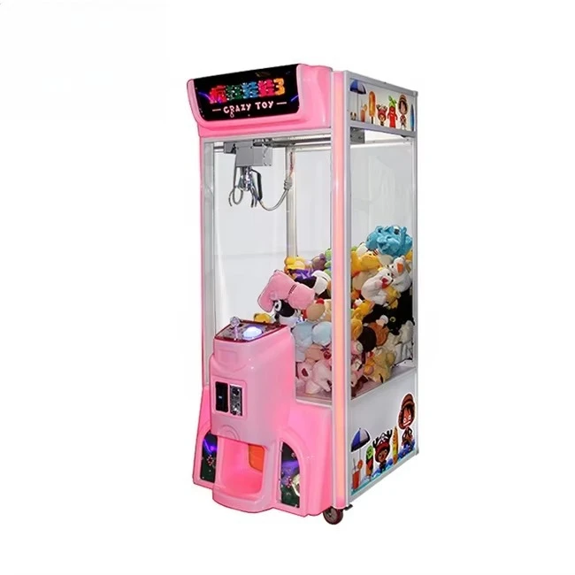 

Custom Logo Crazy Toy Story Prize Grabber Game Machine 1 Player Arcade Doll Claw Crane Vending Led Multi Payment Metal