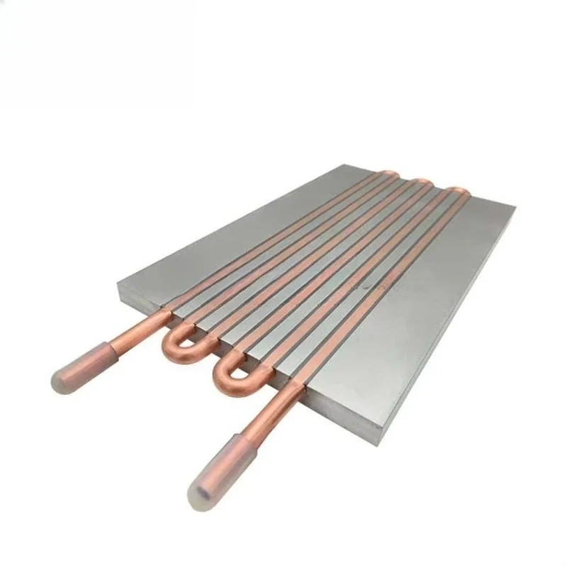 Water-cooled block Aluminum 240mm 250mm Copper tube Liquid-cooled cold plate Winding radiator 45mm