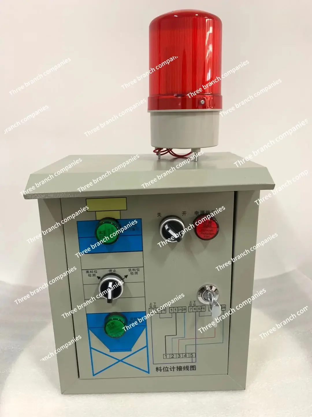 

Mixing station material level alarm, anti-rotation material level meter control box, cement tank material meter control cabinet