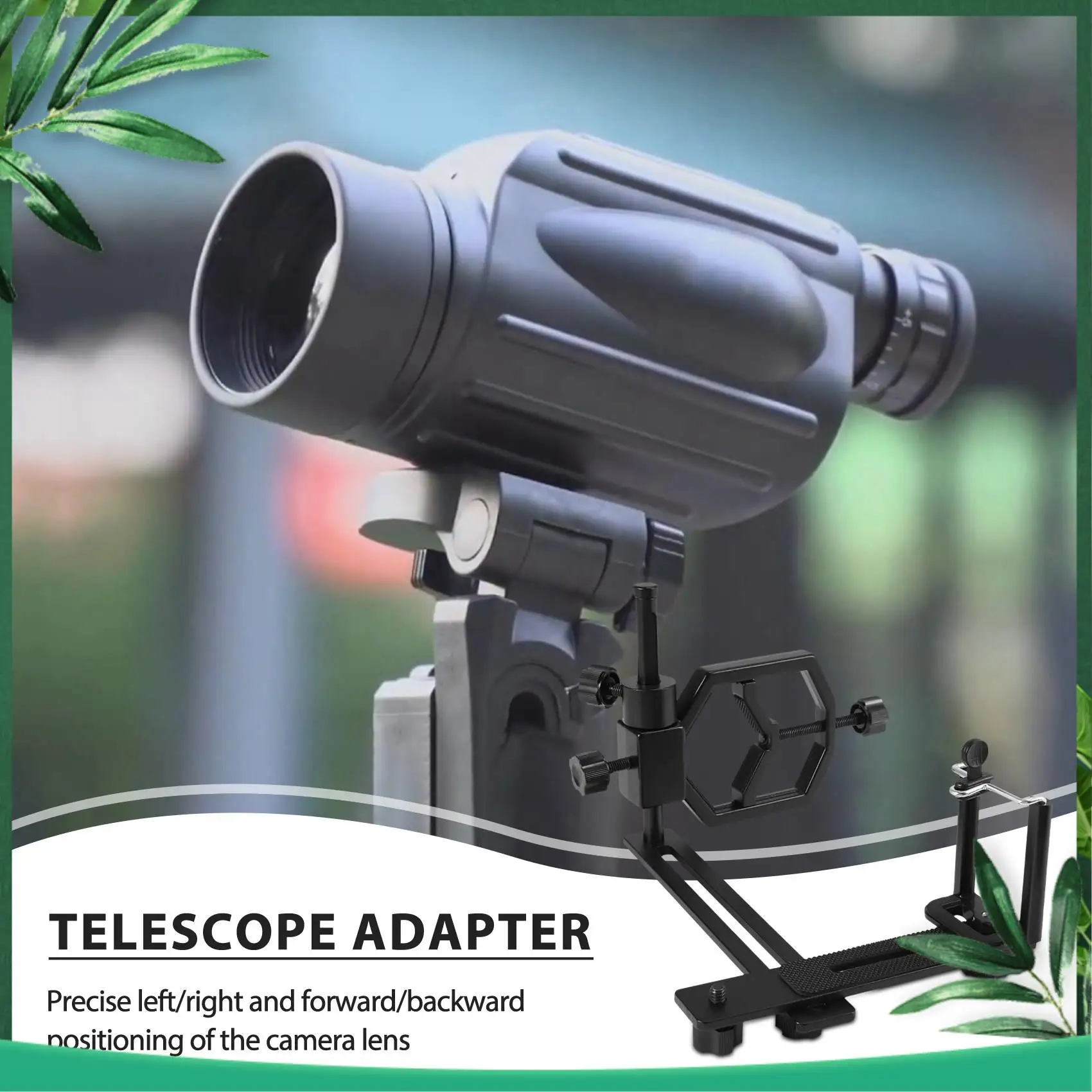 (NEW) Multifunction Telescopic Universal Digital Camera Cell Phone Bracket Support Holder Mount Spotting Scopes Telescope Adapte