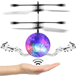 Colorful Flyings Toy Drone Helicopter Ball Built-in Shinning LED For Kids