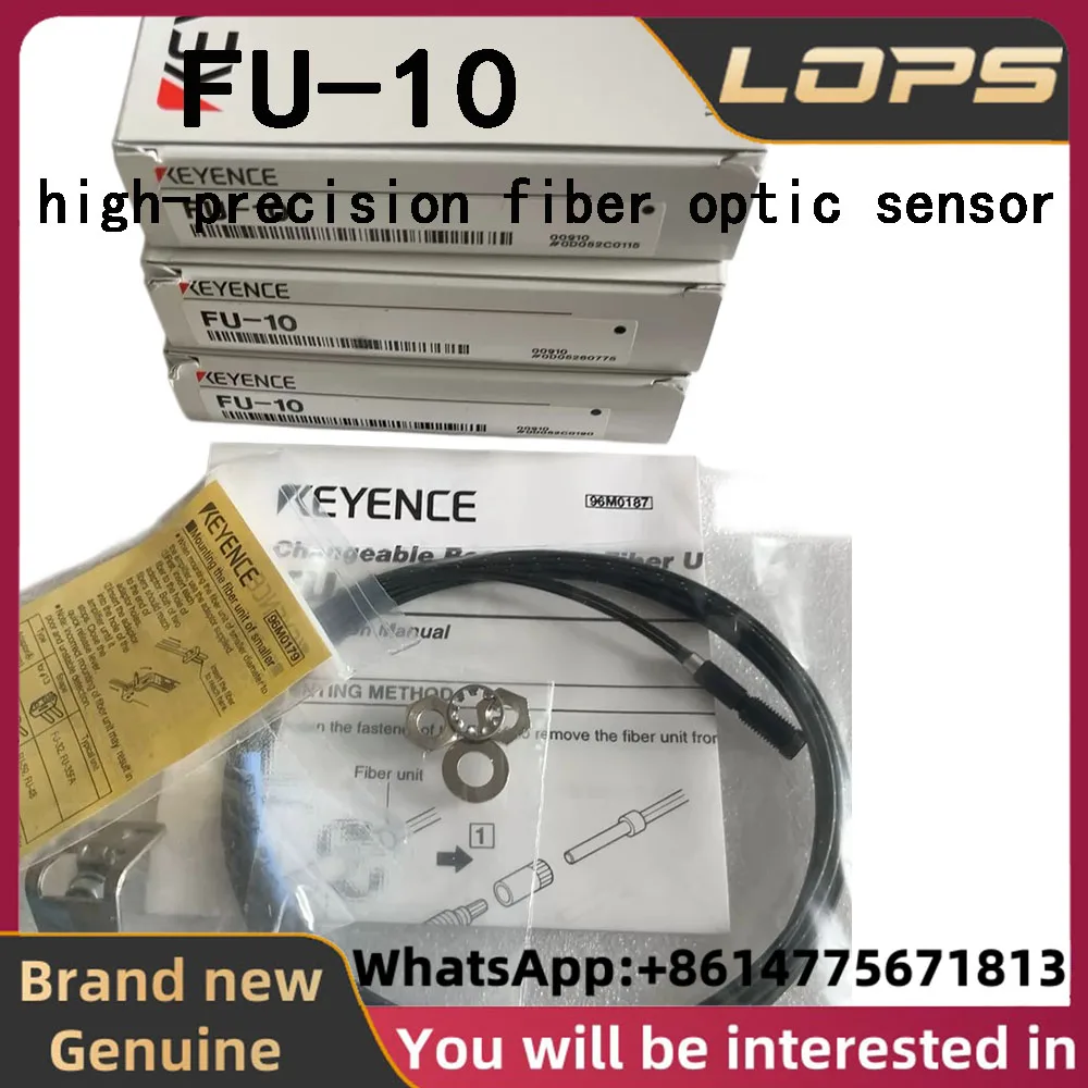 FU-10 Brand New Genuine KEYENCE Built-in focusing lens ultra-small spot reflective high-precision fiber optic sensor
