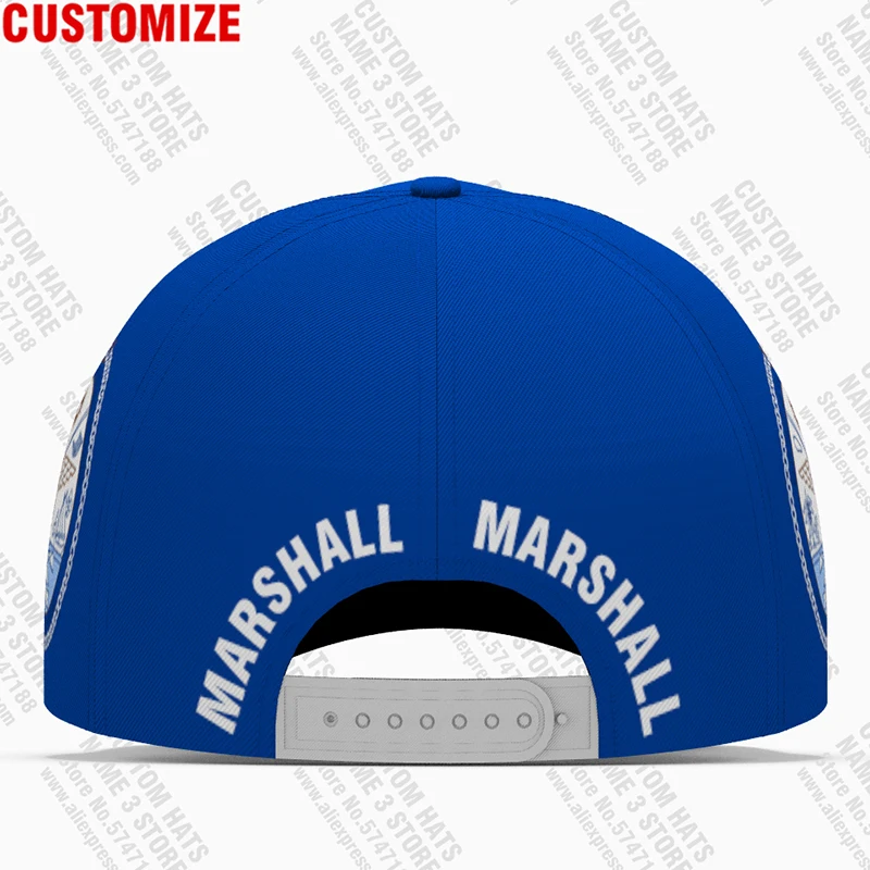 Marshall Islands Baseball Caps Custom Made Name Team Logo Hat Mhl Country Fishing Micronesians Travel Nation Flag Photo Headgear