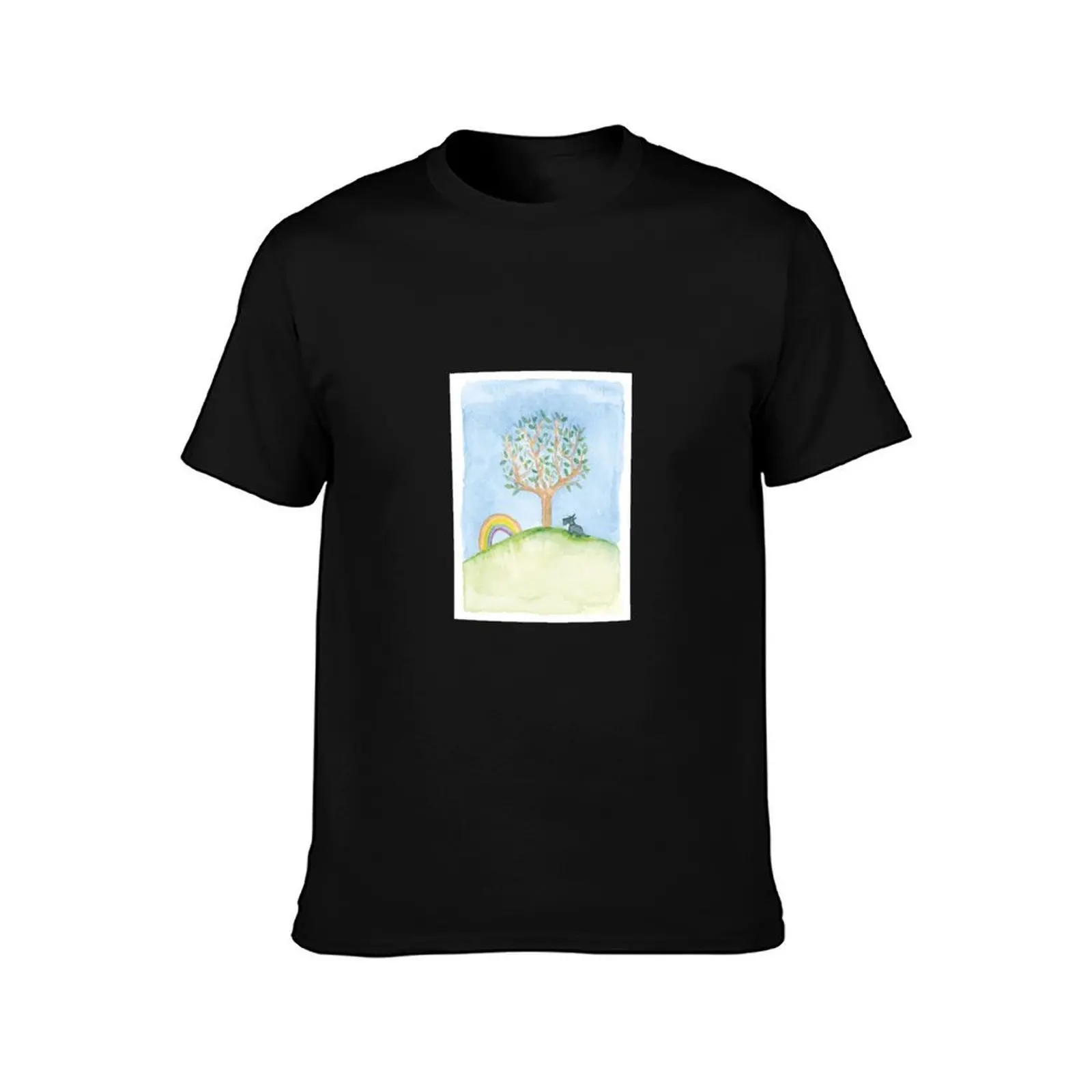 Rainbow bridge Copyright ? BonniePortraits on Redbubble.com T-Shirt, Summer Casual Cotton Tee, Oversized Streetwear Tops