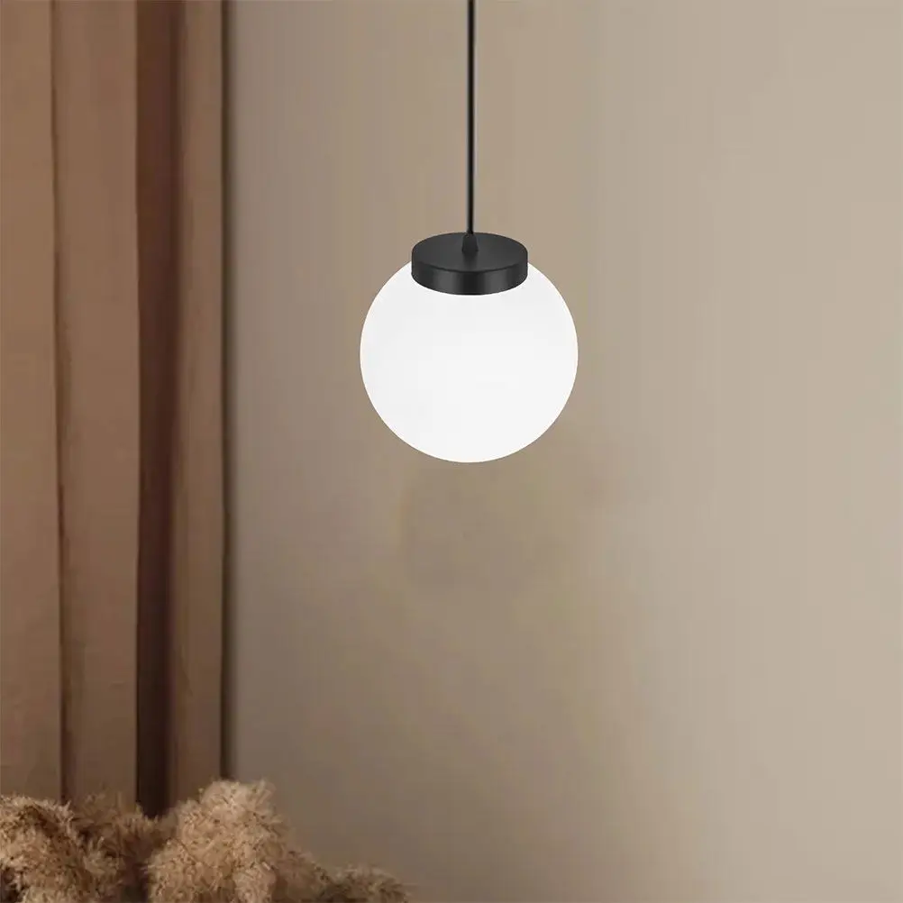 Milky White Frosted Glass Globe Lampshade Round Soft Light Diffuser for Living Room Dining Bedroom Ceiling Light Fixture