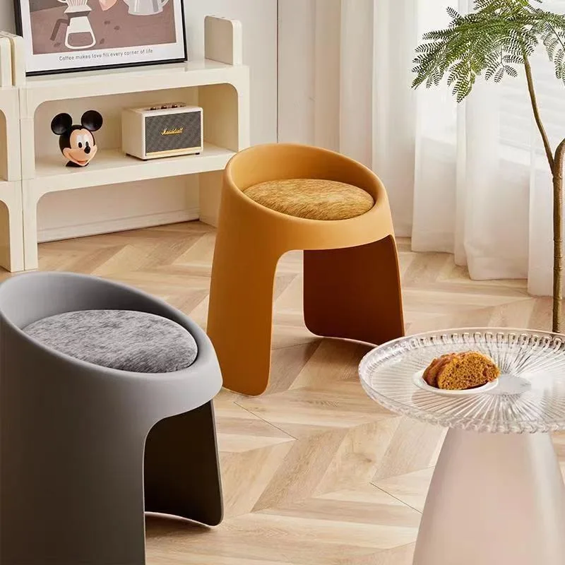 Light Luxury Makeup Chair Ins Stackable Vanity Table Stool Girls Bedroom Manicure Chair 화장대