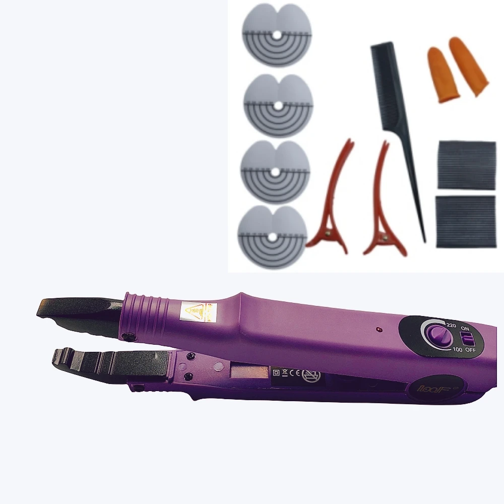 Loof Professional Neue einstellbare Temperatur 220 ℃   Smart Mini Heizspitze Haarverlängerung Zange Eisen, Fusion Keratin Bonding Tool 7
