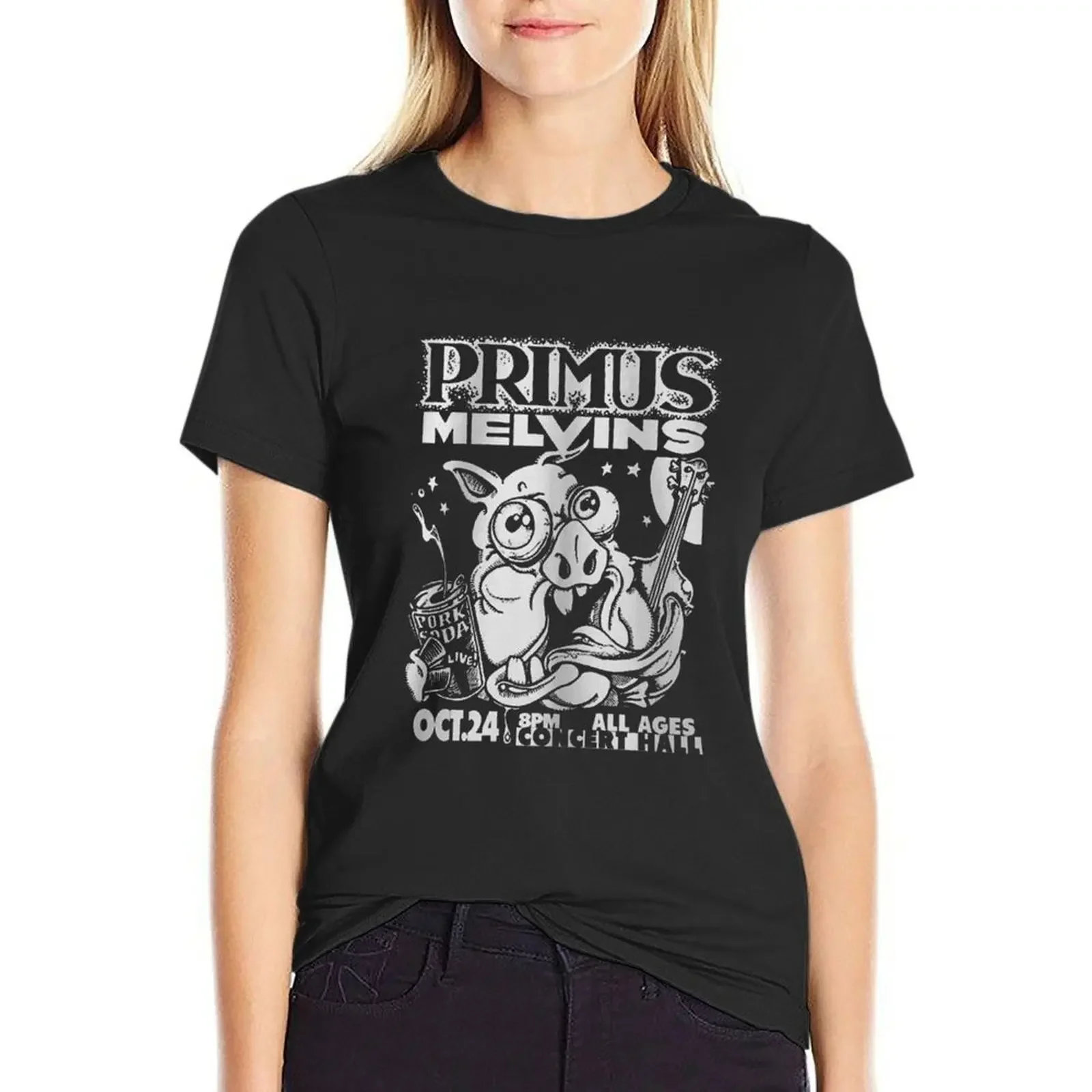 

Primus Melvins T-Shirt blacks customs design your own heavyweights Aesthetic clothing clothes for woman
