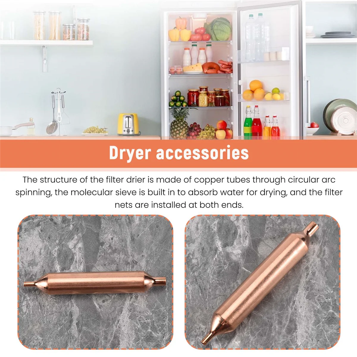 A74X 20x مرشحات التبريد 115X18mm مرشح الثلاجة مجفف الملحقات التبريد