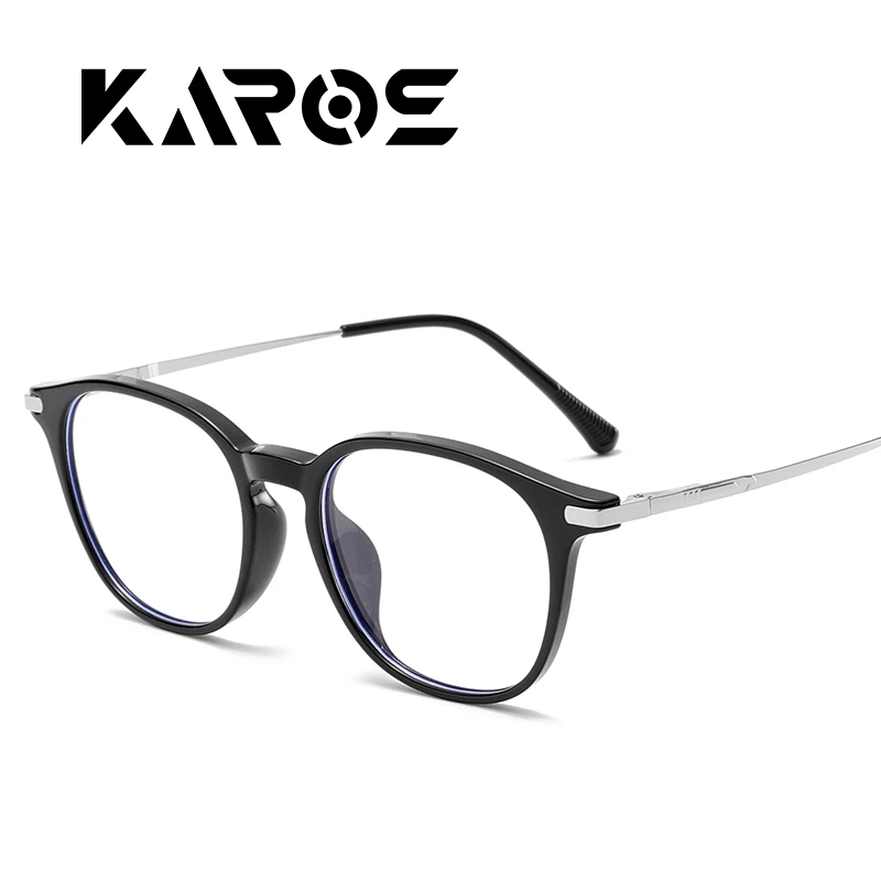 نظارات KAROS النسائية الكلاسيكية الكلاسيكية ذات العين القطة وصفة طبية لقصر النظر نظارات تقدمية بفلتر الضوء الأزرق نظارات القراءة