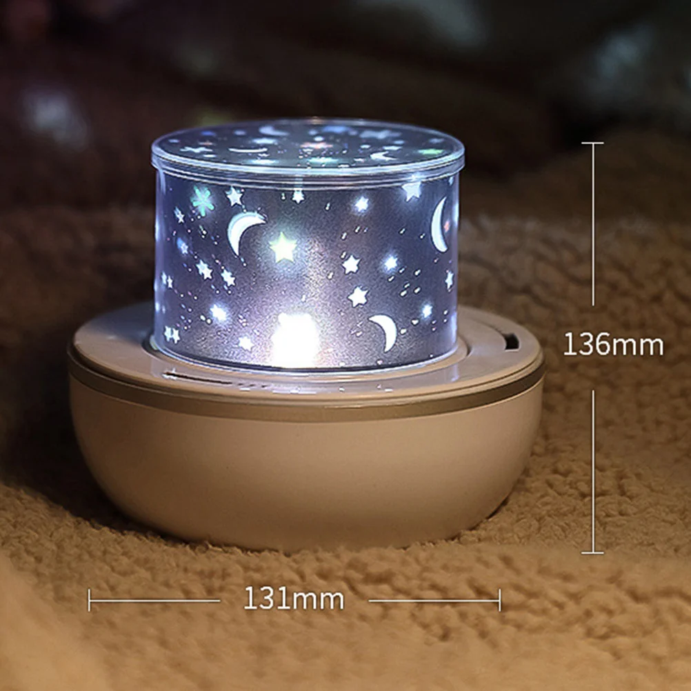

1Pcs Fantastic LED Projector Colorful Night Lamp 6 Films Star Romantic Mood Gift for Lovers 1W White