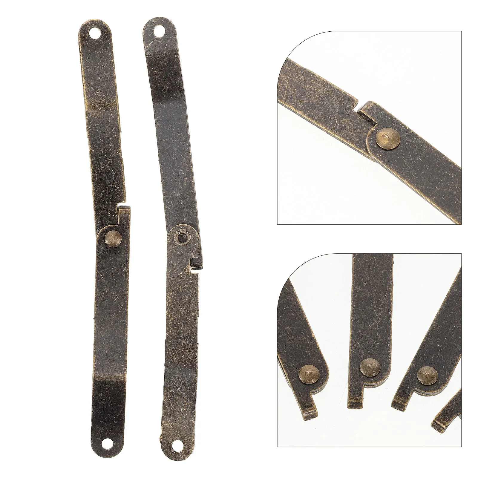 

10Pcs Inner Hinges Retro Small Metal Hinges Silent Operation for Wooden Boxes Cabinets Doors Packing Boxes Replacement Hardware