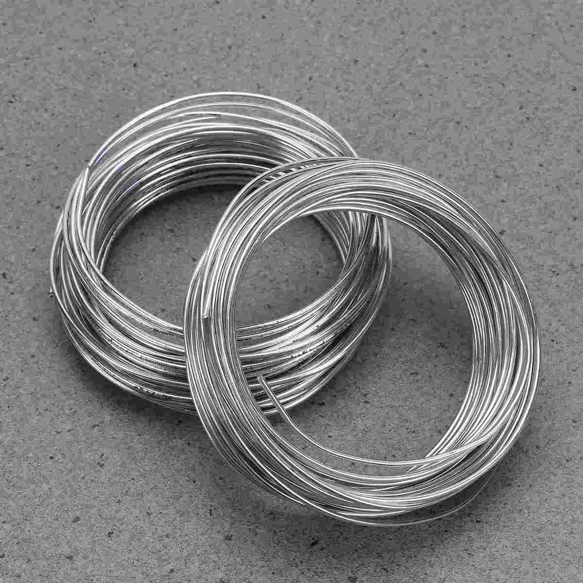 2pcs Wire DIY Metal Wire Useful Craft Making Wire Durable Dolls Making Wire Portable Sculpture Tools (1mm Diameter, 10M