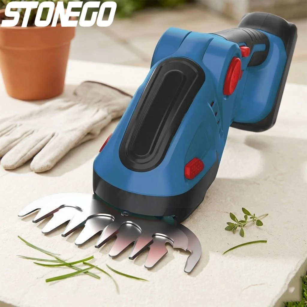 

24V Cordless Lawn Trimmer 2-in-1 Handheld Mower Pruning Shears Garden Tool Easy Shrub Maintenance Lawn Care