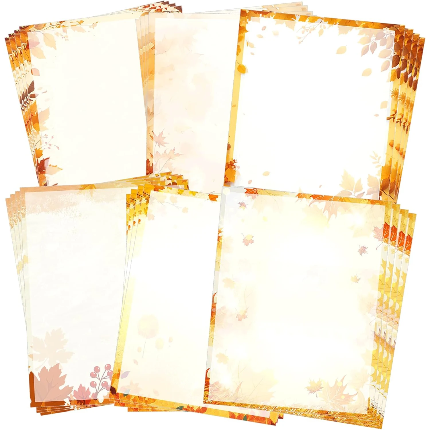 

Бумага Hello Fall, бумага для писем, 8,5x11 дюймов, осенние тематические канцелярские принадлежности, бумага для принтера листьев на День Благодарения для свадьбы, осеннего фестиваля