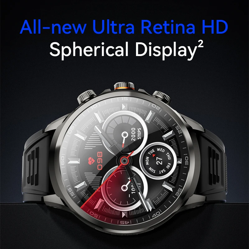 H18pro Android  SIM Card 1.95'' AMOLED Smart Watch 4G Network 490*490 Pull Out 180° 2MP Rotating Camera APP Download  Men