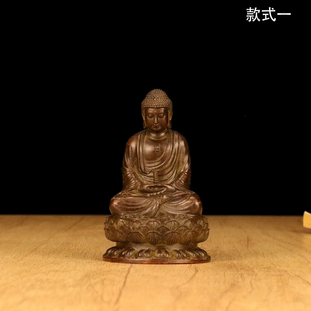 Alloy Shakyamuni Statue - Perfect for Car Entrance, Tea Table, and Living Room Décor - Elegant Home Decoration Figurine