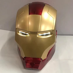 Iron Man Helmet Cosplay Toys Spiderman Web Shooters Ironman Helmets Masks Model Ornaments Anime Peripheral Gift for Children