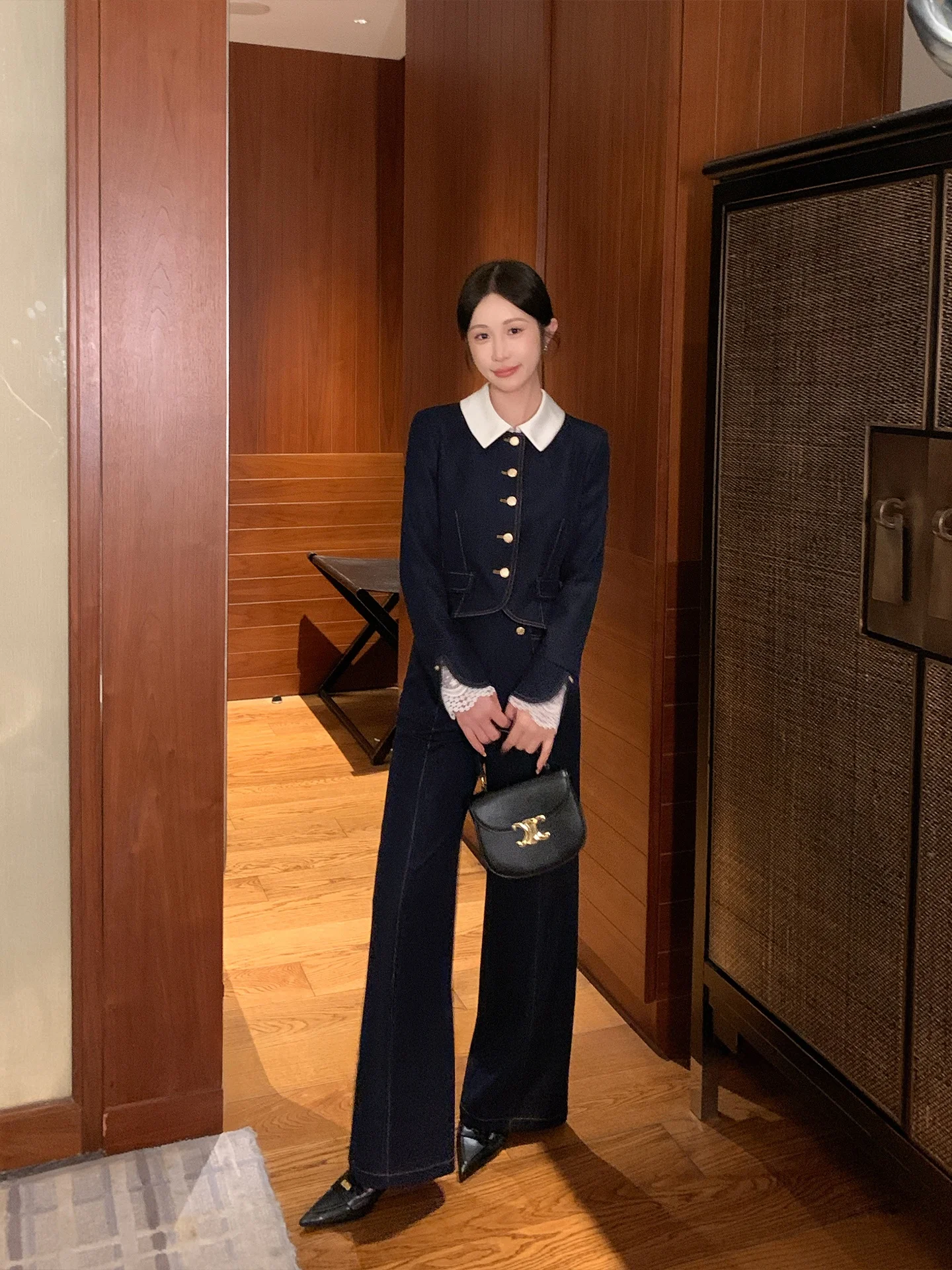 

Женские свободные брюки Y Blues прямого кроя, весенняя новинка, с цветным блочным дизайном, струящиеся, с высокой талией, из смесового полиэстера, повседневные