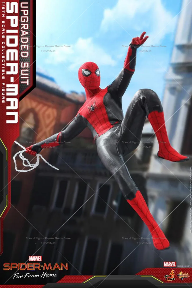 متوفر في المخزون HOTTOYS HT MMS542 1/6 مقياس بطل العنكبوت الأحمر والأسود بدلة معركة جديدة 12 بوصة مجموعة كاملة ألعاب جندية الذكور