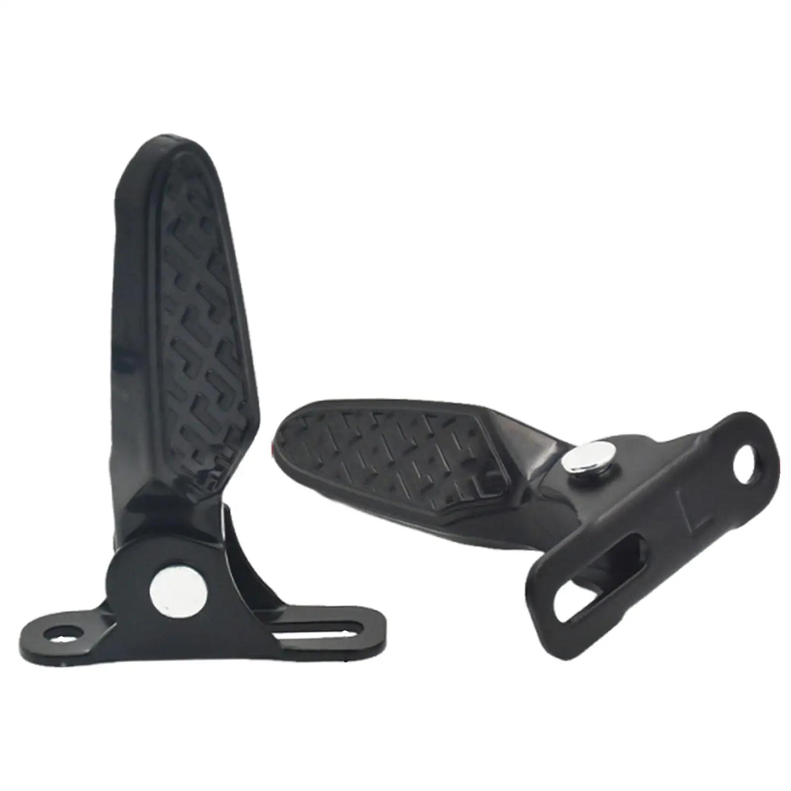 

Universal Electric Bicycle Foot Pegs Non Slip Black Aluminum Alloy Pedal Board for Ebike Upgrade and Replacement