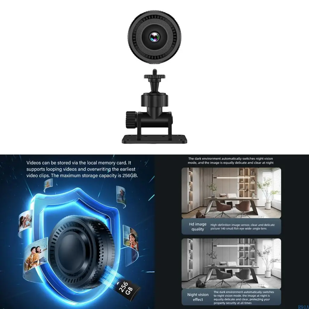 

R91A 1080p Беспроводная домашняя камера камера безопасности ночная просмотр 10M