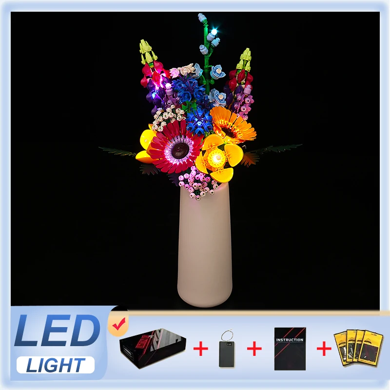 

DIY LED Light Kit For LEGO 10313 Bouquets of wild flowers (Only LED Light,Without Blocks Model)