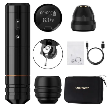 Ambition Ninja Nova 2024/2025 Wireless Tattoo Pen Machine Brushless Motor 4.0/3.5mm…