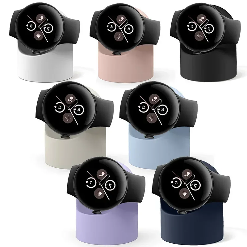 

Силиконовый держатель для зарядки Google Pixel Watch 2, отверстие для кабеля, поддержка зарядки, кронштейн для зарядного устройства, подставка для док-станции Google Pixel Watch2