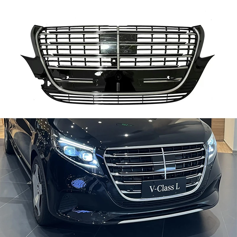 

2025 Suitable for Benz W448 Vito/V300 external modification accessories, luminous grille, front bumper grille, and car grille
