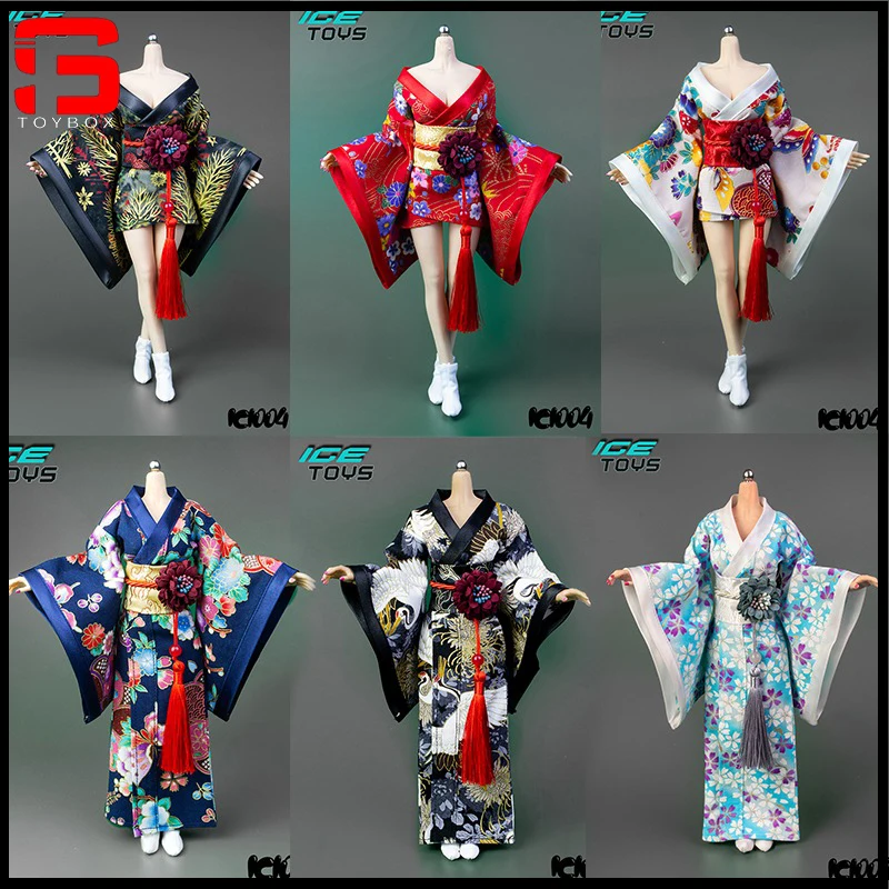 

ICE TOYS IC1004 1/6 Scale Female Printing Kimono Bathrobe Soldier Clothes Model Fit 12 Inch Action Figure Body