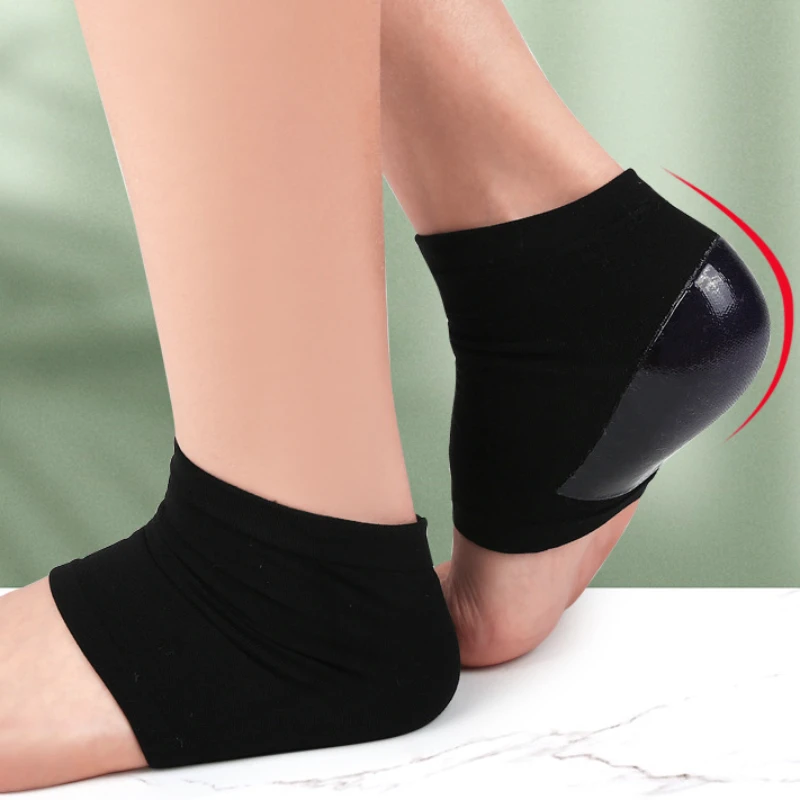 2PCS Gel Moisturizing Heel Socks Gel Heel Socks for Dry Cracked Dry Feet Skin Spa Sock for Foot Care Gel Heel Repair Socks Tool