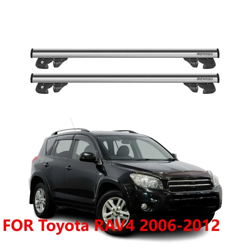 Aluminium Roof Cross Bars for Toyota RAV4 2006-2012 Silver 2Pcs
