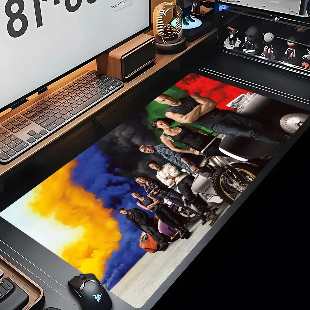 Imagem -06 - Rápido e Furioso Abstrato Grande Mouse Pad Gamer Mousepad Xxl Mase Tapete pc Mat Desk Gaming Personalidade Mousepad 800x400 mm