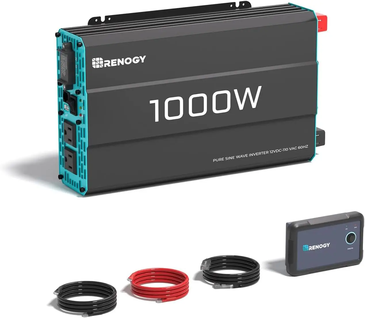 

Inverter P2 1000 watt Pure Sine Wave Inverter, Solar Car Power Inverter 12V to 120V AC Converter for RV, Truck, Camping, Home