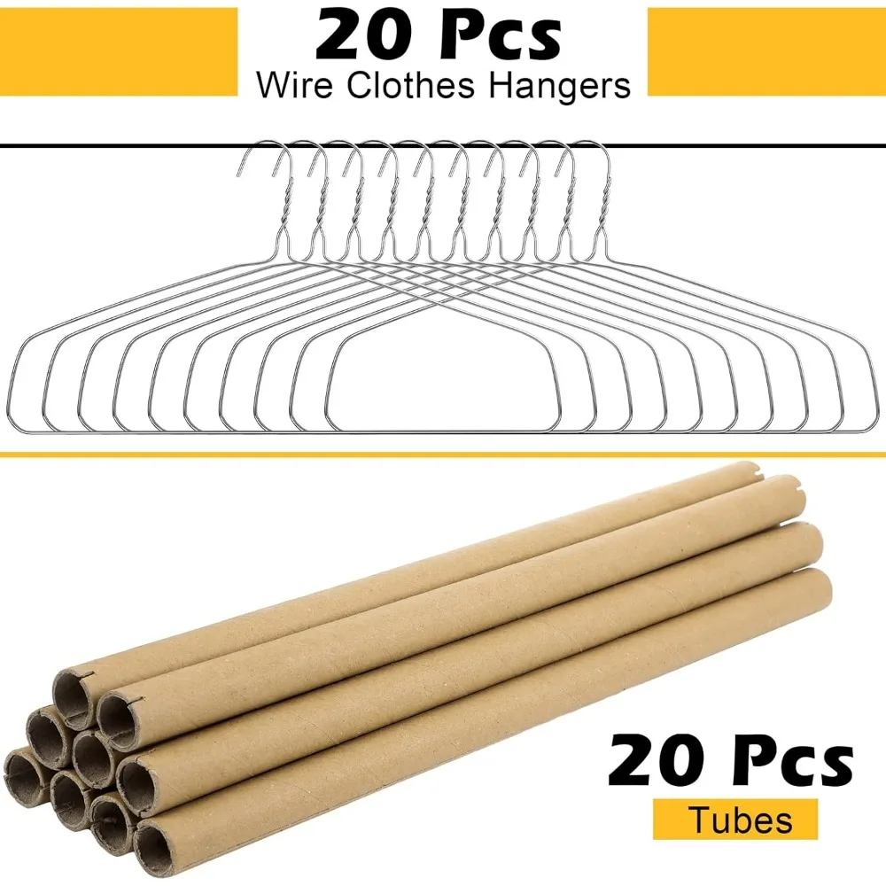 20 Sets Dry Cleaner Hangers 18