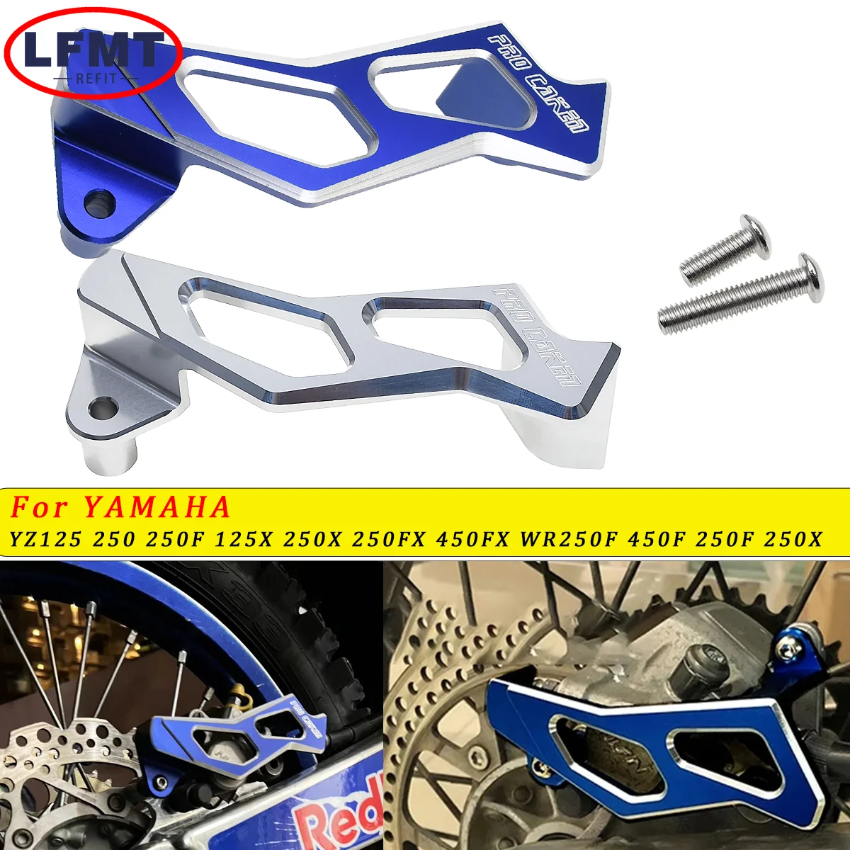 

Motorcycle Rear Brake Caliper Guard Protector For Yamaha YZ125 YZ250 YZ250F YZ450F WR250F WR450F YZ WR 250F 450F 2006 2007-2023